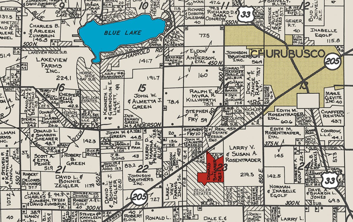 Tract map