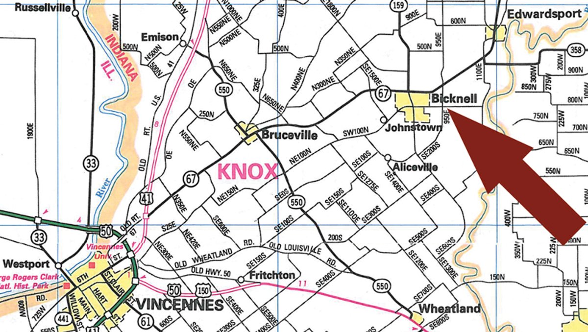 Area map - Farm Equipment Auction