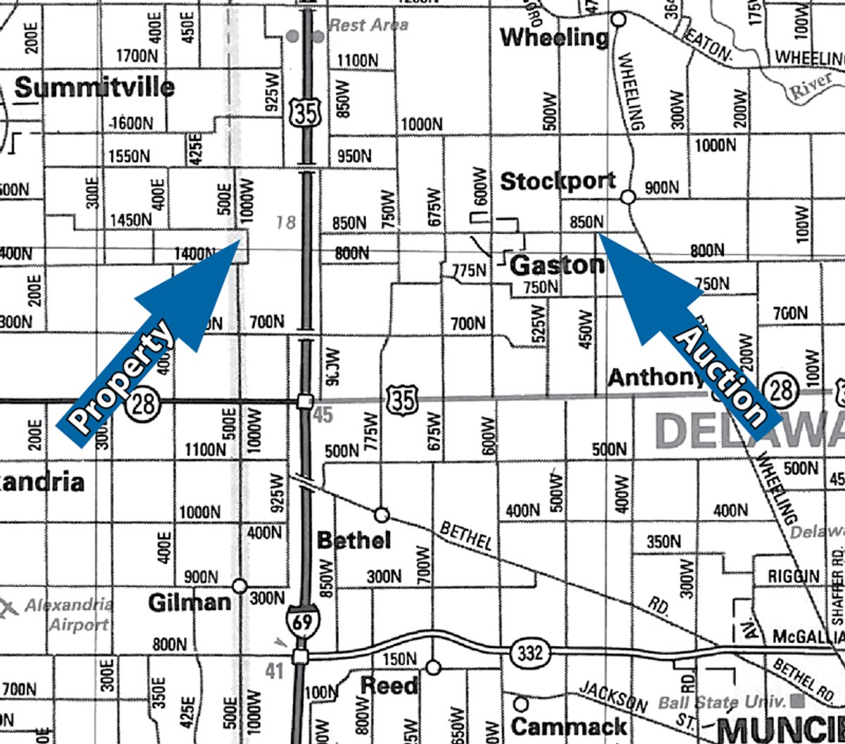 Area map - 40 Acres in 4 Tracts - Great Location!