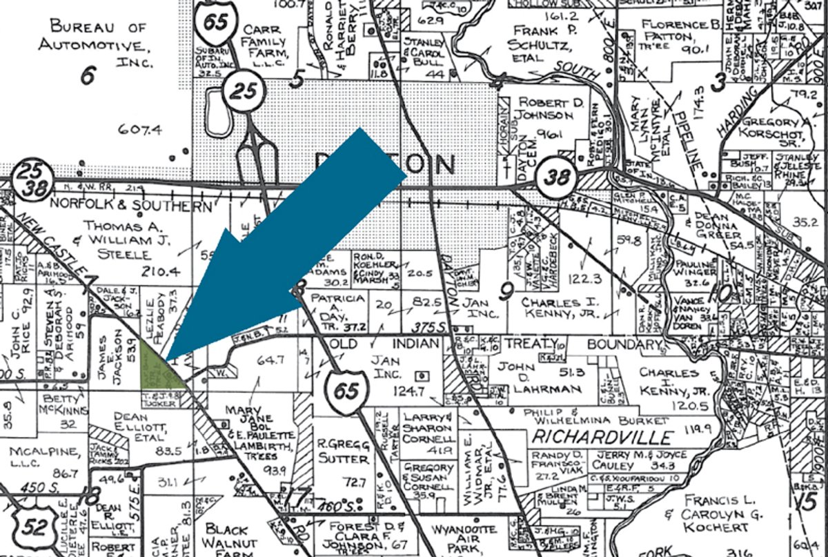 Plat map - 19.969 Acres Offered in 1 Tract