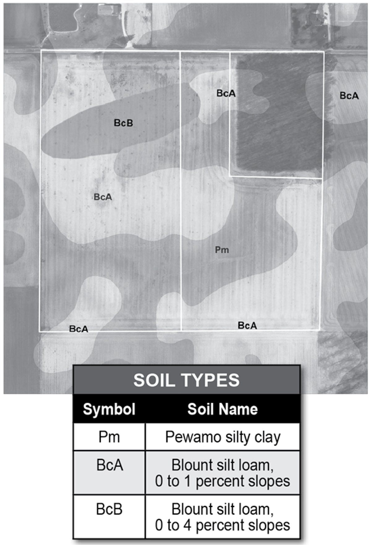 Soil map - 40 Acres Offered in 3 Tracts