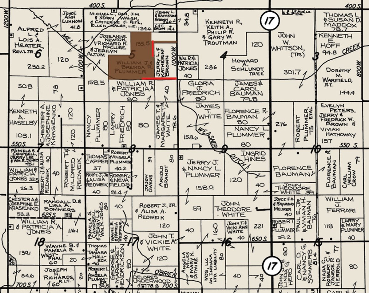 Plat map - 122.5 Acres - Quality Farmland and 7-Tower Irrigation System Offered in 4 Tracts