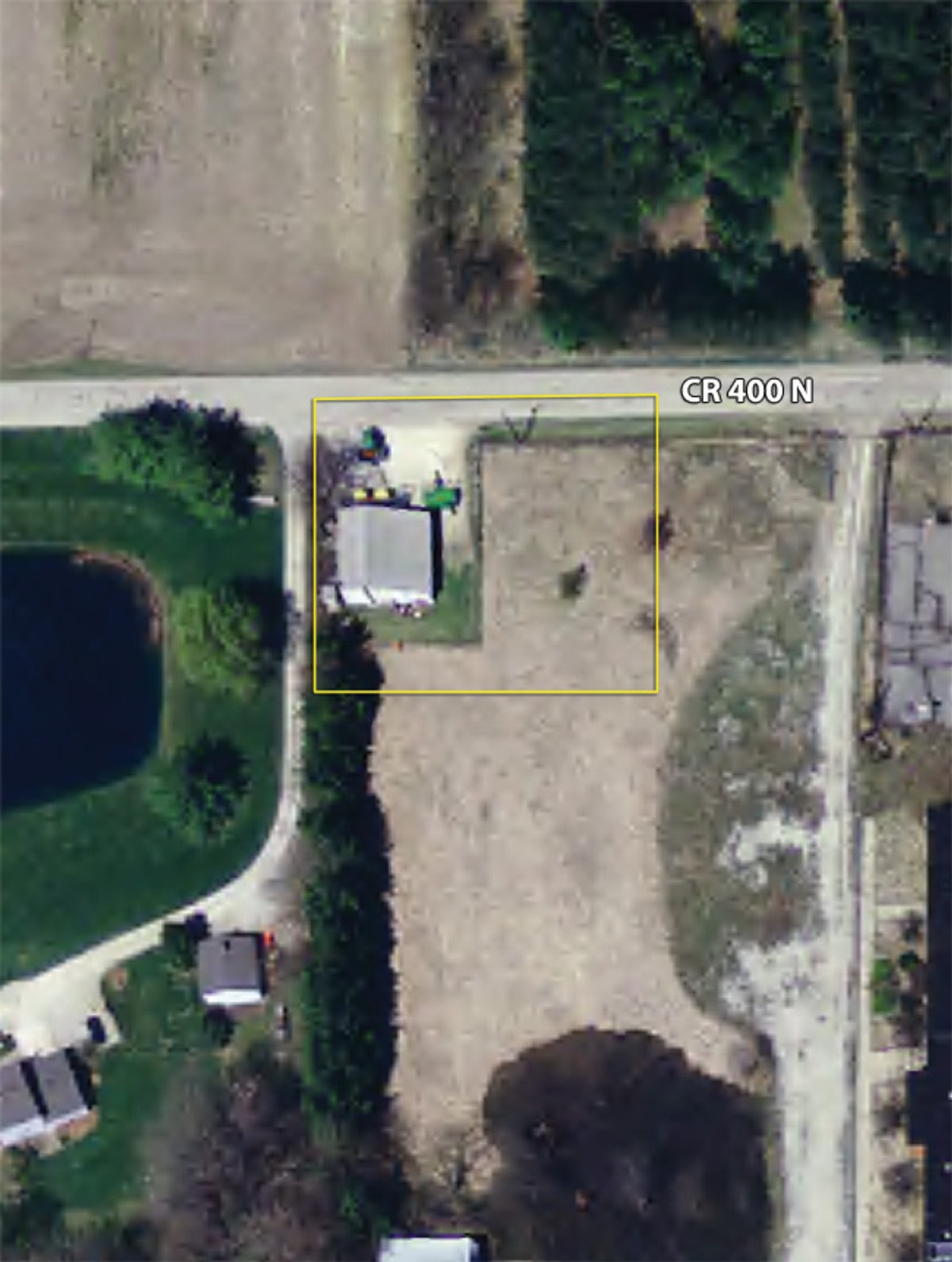 Tract map - Auction - 36'x38' Storage Building on .43 Acres
