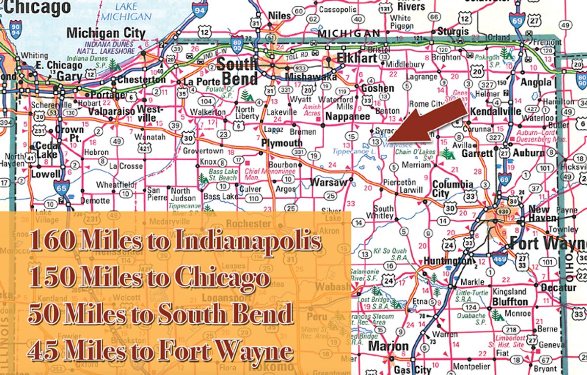 Area map - Lakefront Sealed Bid Real Estate Auction
