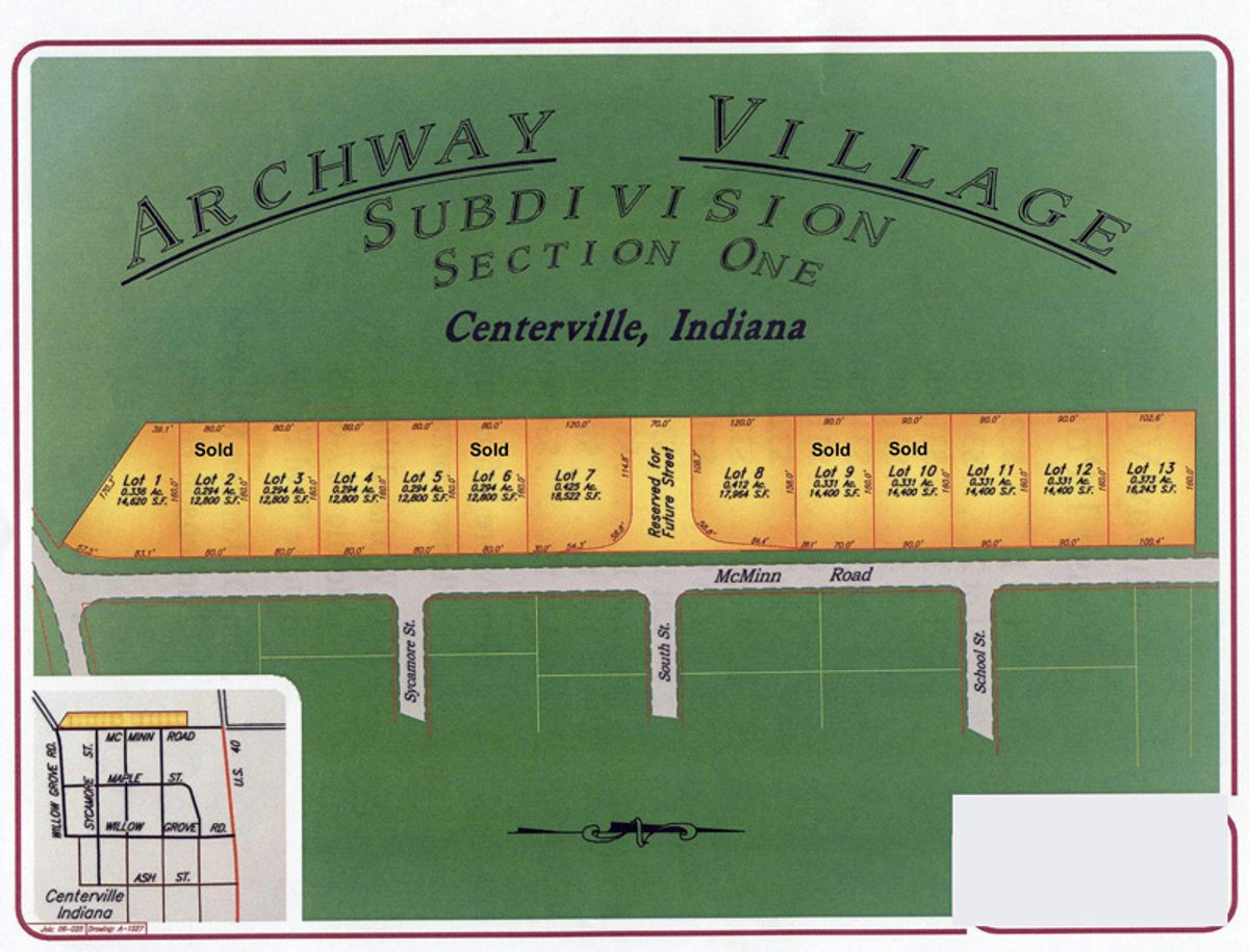 Tract map - ABSOLUTE AUCTION - 9 Prime Lots Ready to Build!