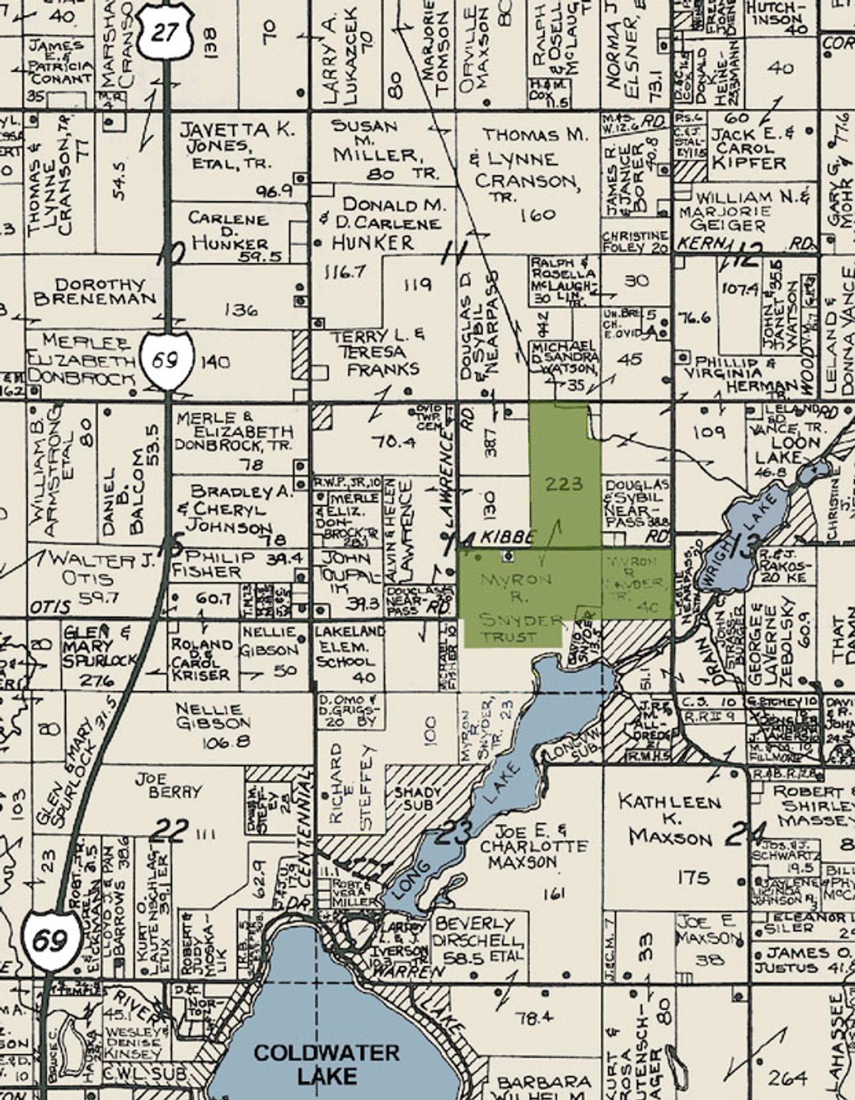 Plat map - 212 Acres Offered in 6 Tracts - Selling Regardless of Price