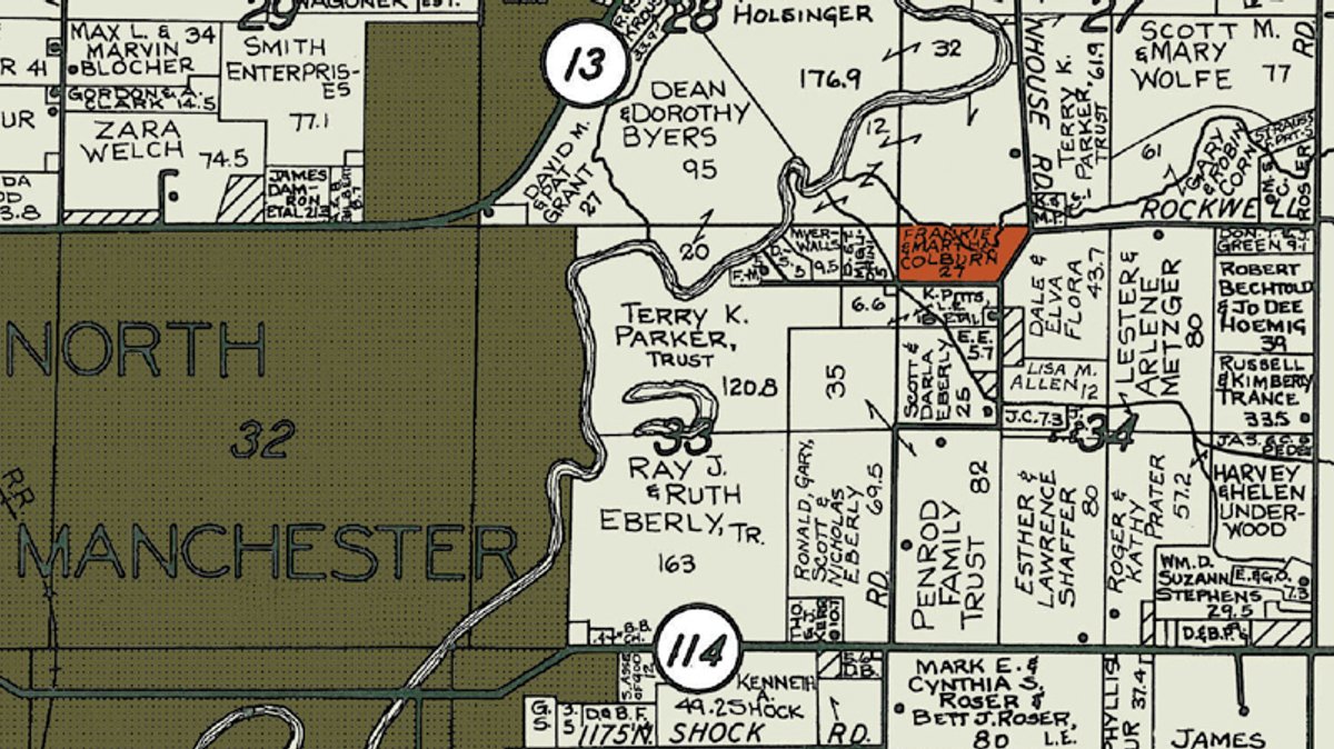 Plat map - 30 Acres Offered in 3 Tracts
