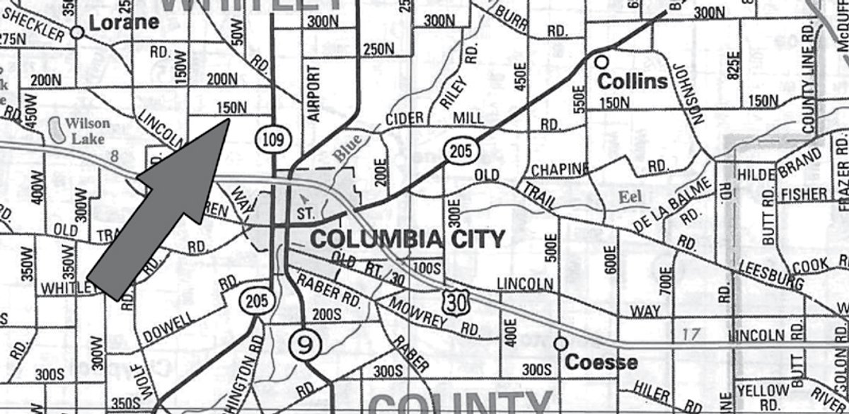 Area map - Real Estate Auction & 1994 Cavalier