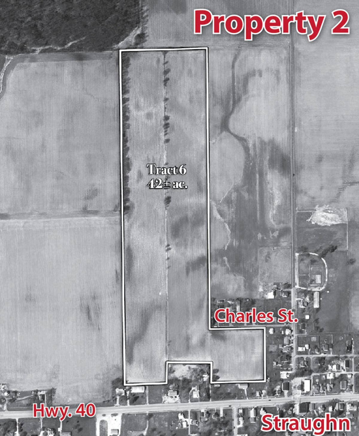 Tract map - 119 Acres in 6 Tracts