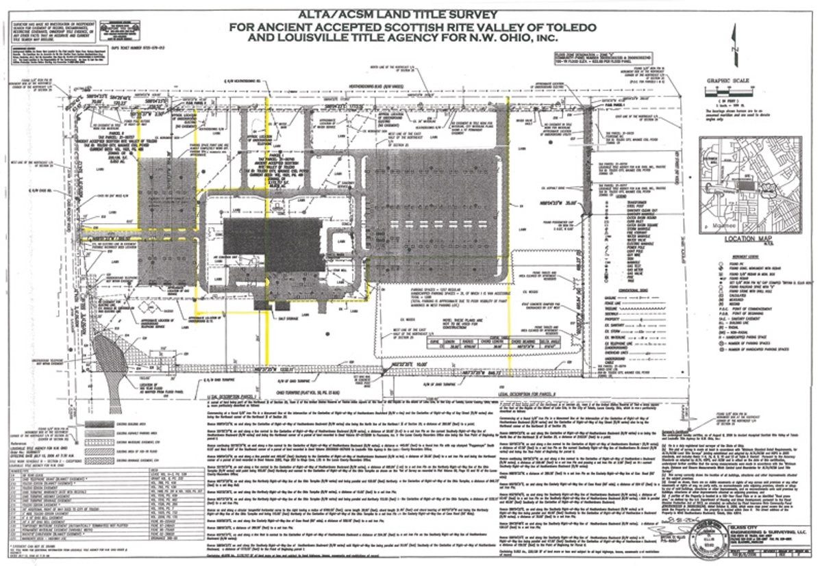 Survey - 54,000 SF Building - 29 Acres - 5 Prime Out Parcels - Along 80/90
