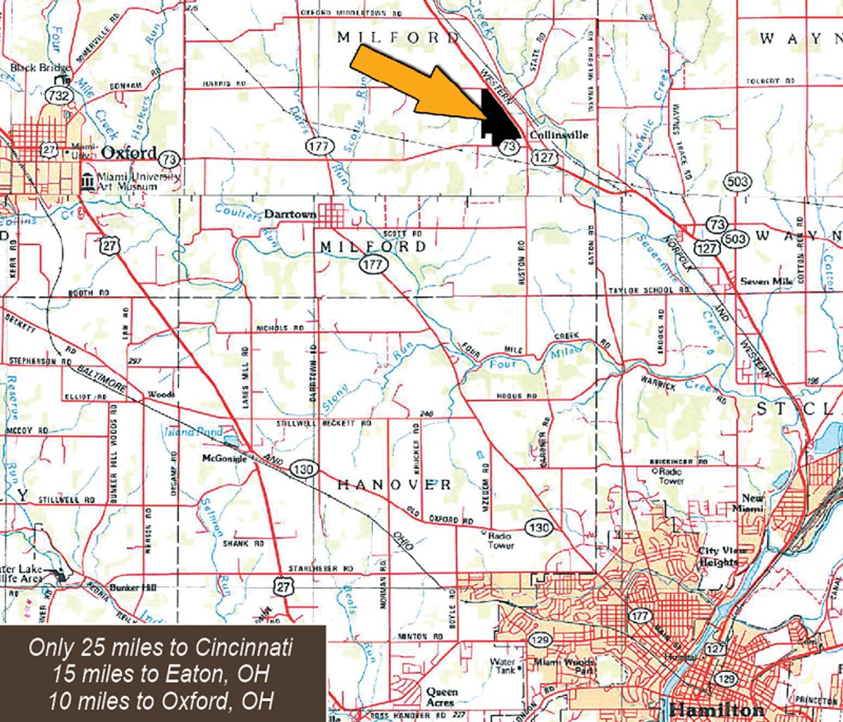Area map - 188 Acres Offered in 5 Tracts