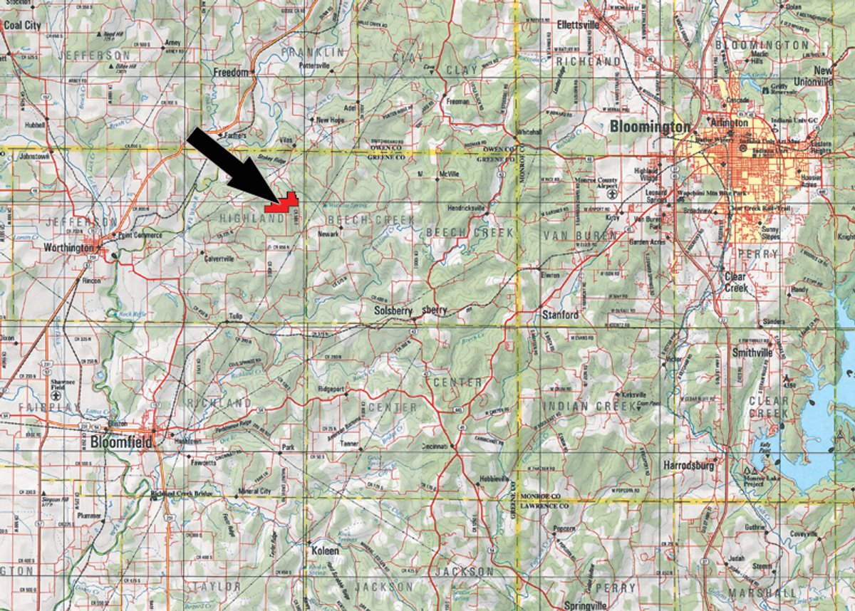 Area map - Excellent Hunting - Potential Private Retreat - 326 Acres in 3 Tracts