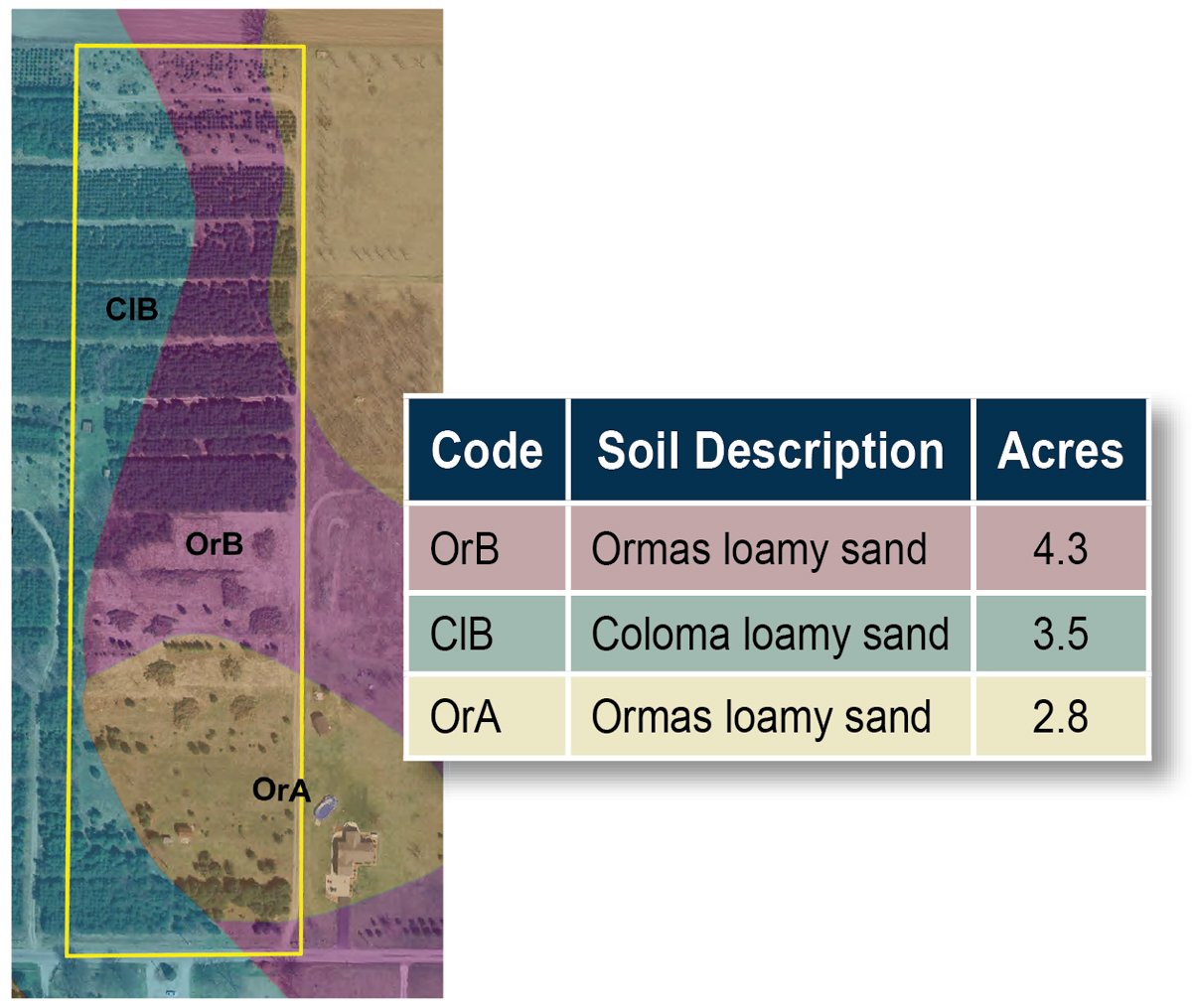 Soil map - 10 Acre Building Site Real Estate Auction