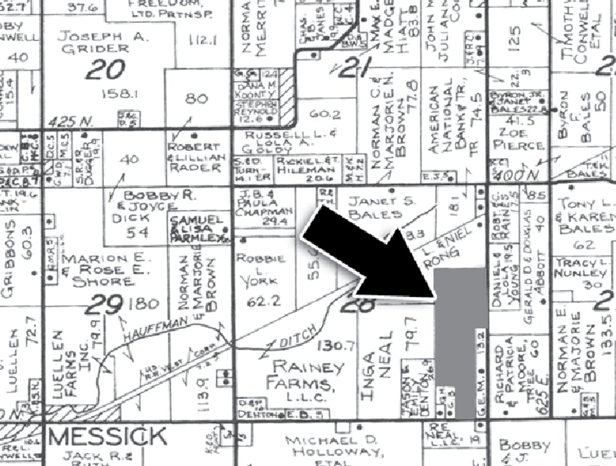 Plat map - 59 Acres Offered in 2 Tracts