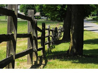 Split Rail Cedar Fencing along Tract 10 - 868 Acres Offered in 40 Tracts - Historic Land Auction