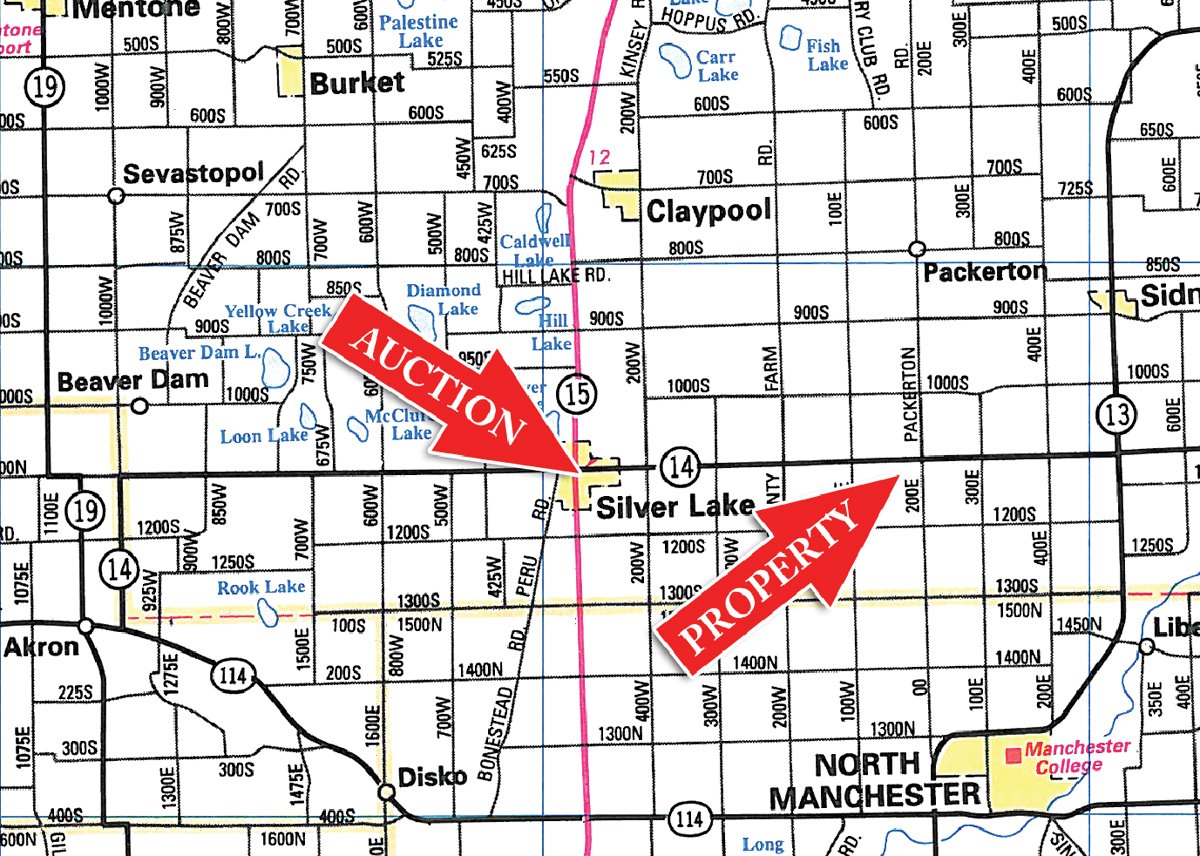 Area map - 146+/- Acres Offered in 4 Tracts