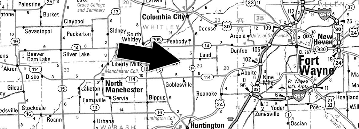 Area map - Real Estate & Personal Property Auction