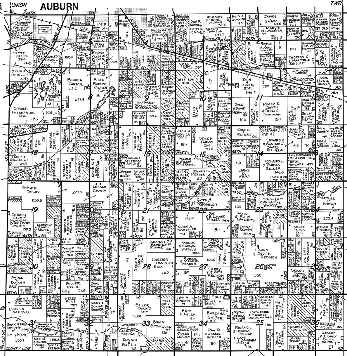 Plat map - REAL ESTATE AUCTION - Country Home, Many Outbuildings, Stocked Pond and Tillable Land