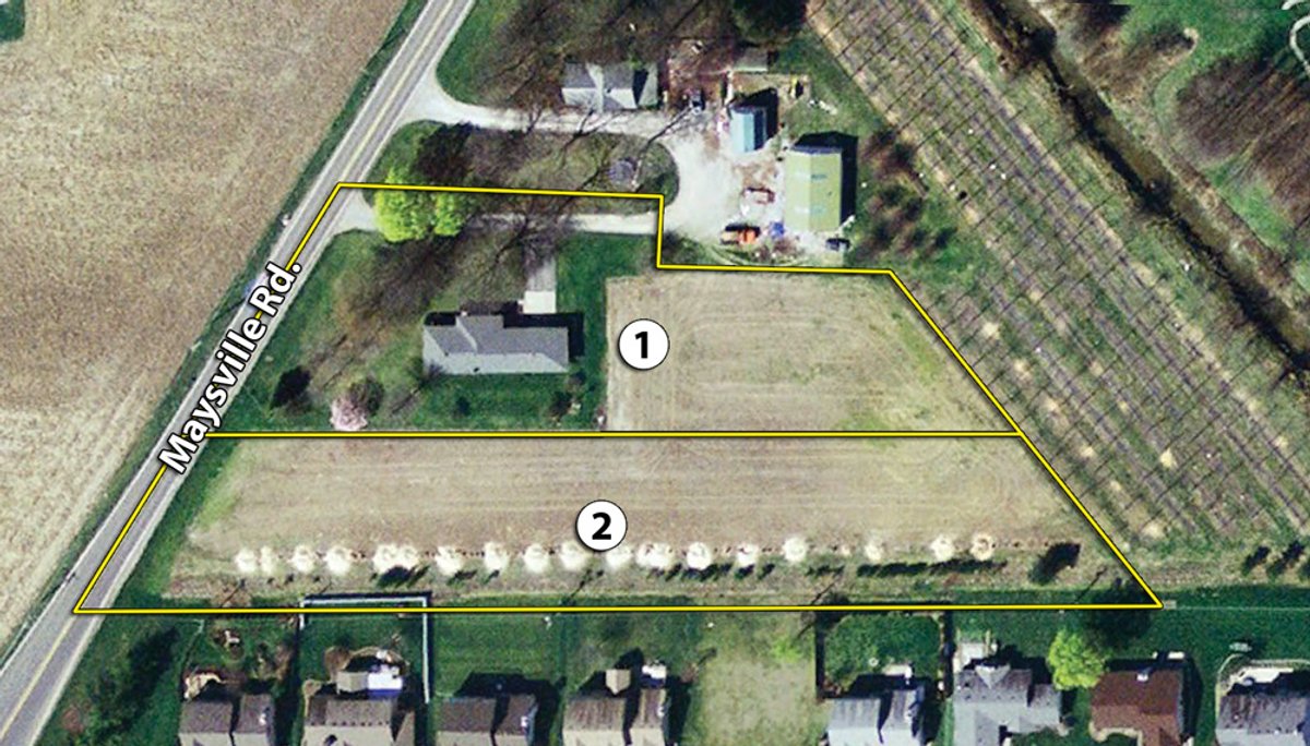 Tract map - Real Estate Auction, 3 BEDROOM, 1 BATH, FULL BASEMENT, 1.2 ACRE LOT PLUS 1.4 ACRE ADDITIONAL LOT