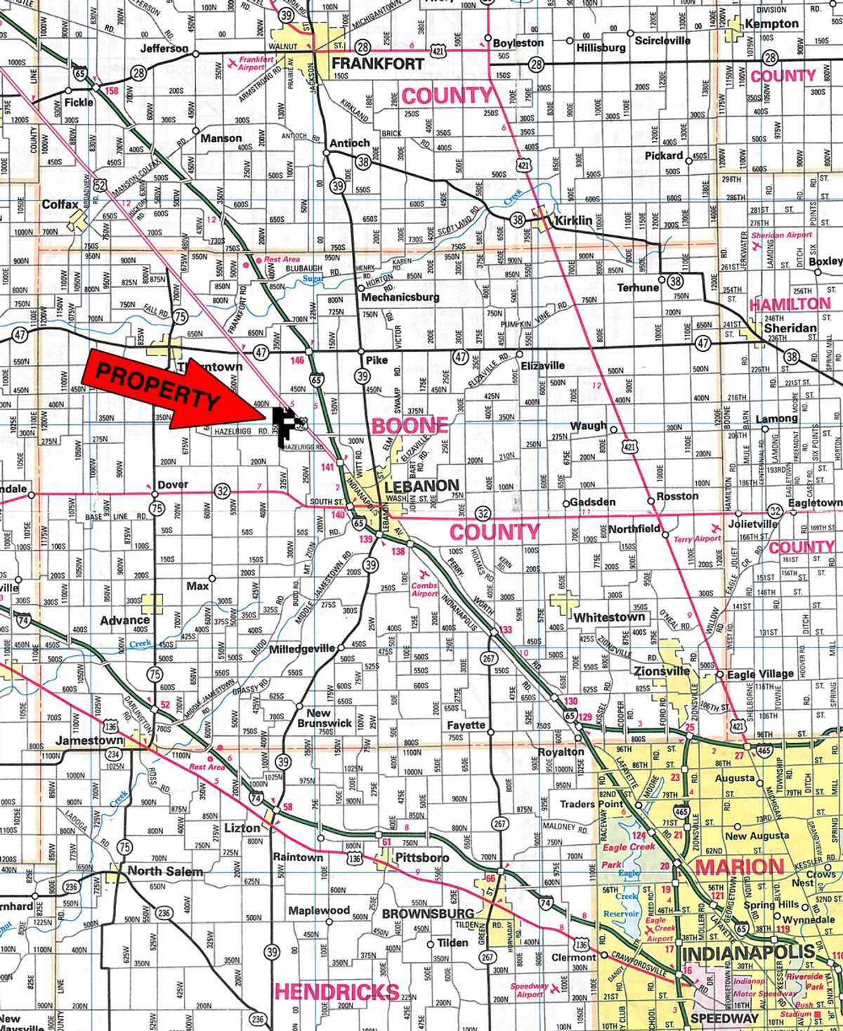 Area map - Fundenberger Farms Land Auction, 734+/- Acres, 692 Tillable, 12 Tracts