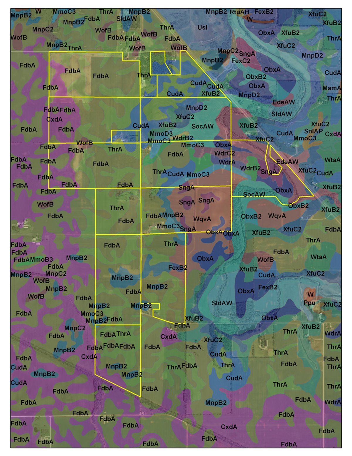 Soil map - Fundenberger Farms Land Auction, 734+/- Acres, 692 Tillable, 12 Tracts