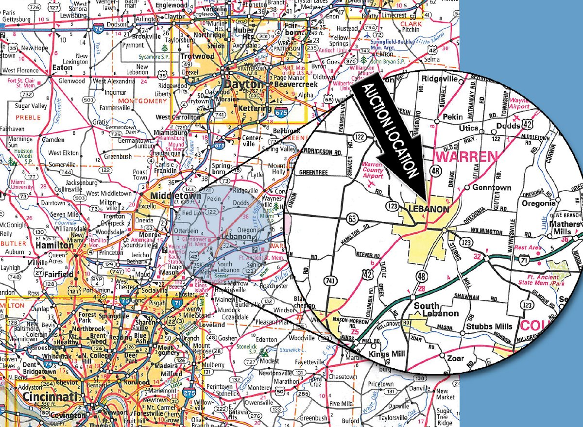 Area map - Henry Farm Equipment Auction