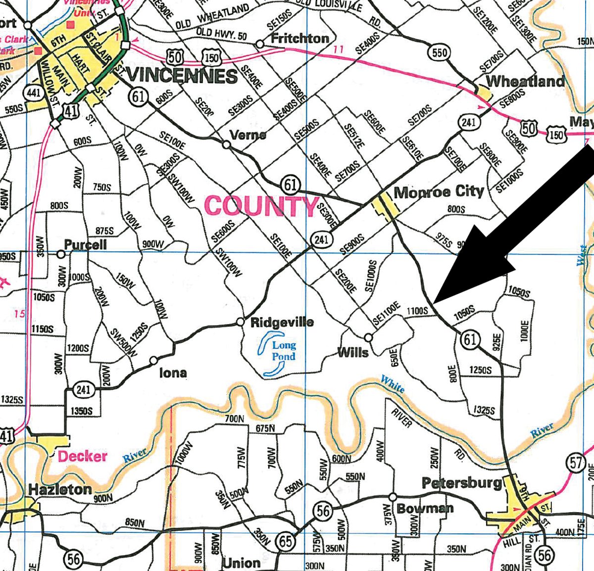 Area map - Complete Dispersal Farm Equipment Auction