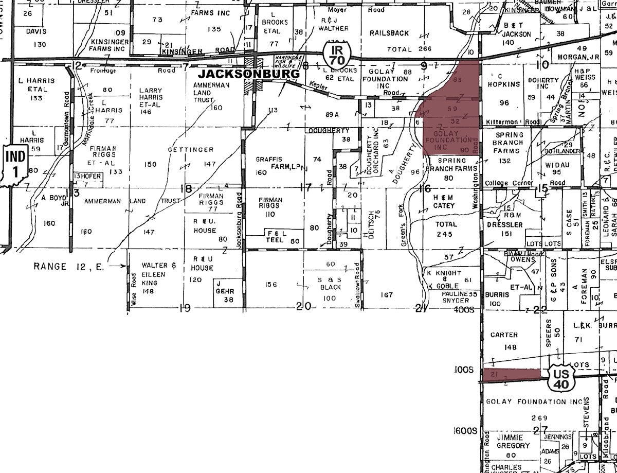 Plat map - 224 +/- Acres Offered in 4 Tracts
