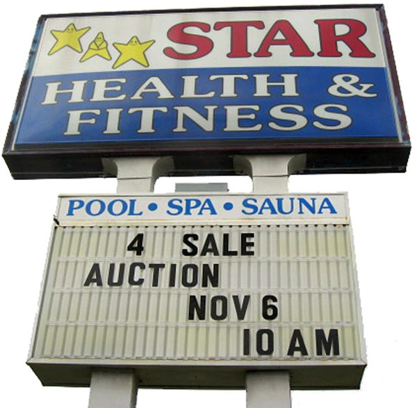 Star Fitness Auction w/ Health, Fitness, & Spa Equipment