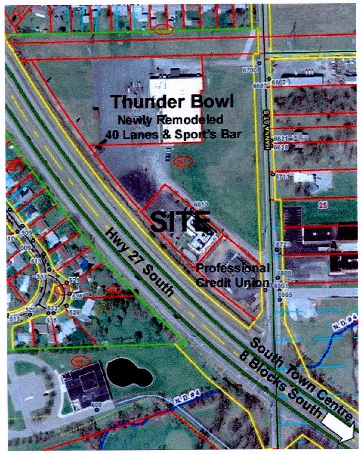 Tract map - Star Fitness Auction w/ Health, Fitness, & Spa Equipment