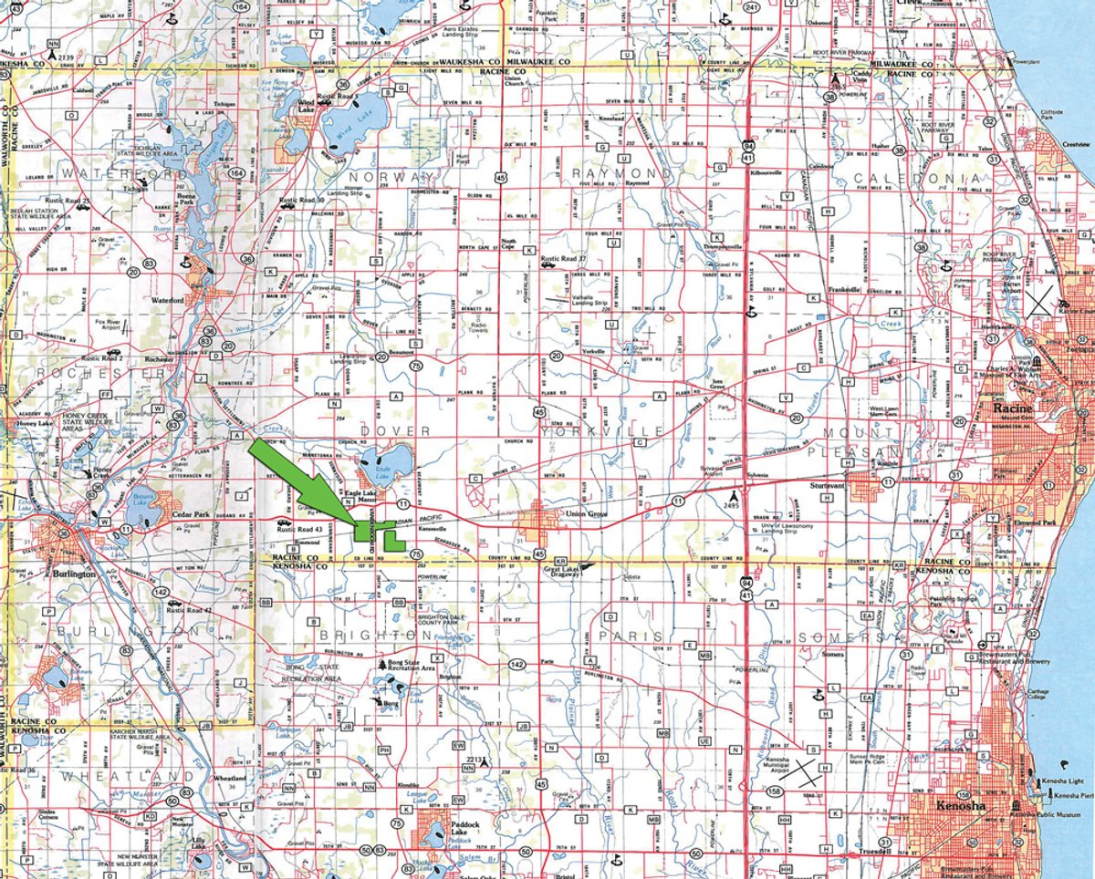 Area map - 321.5 Acres Offered in 8 Tracts