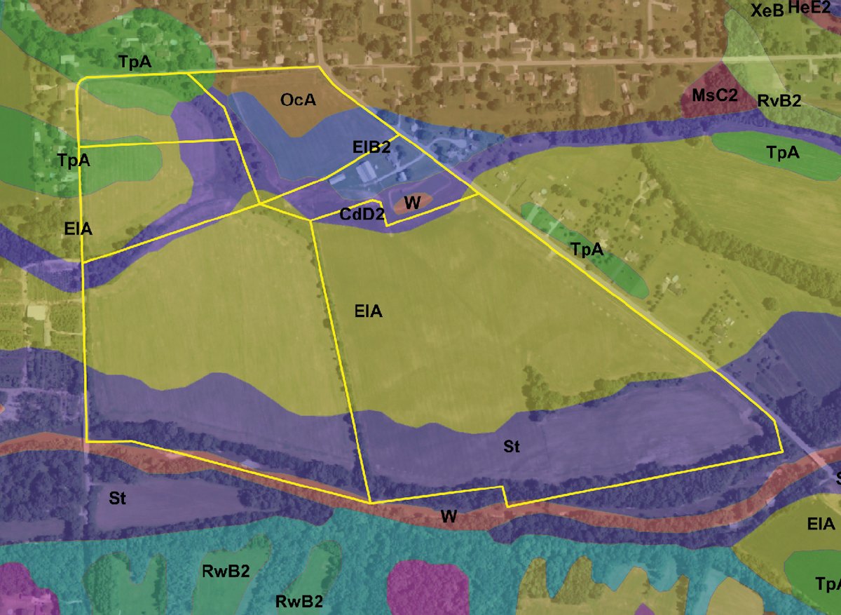 Soil map - 132 Acres Offered in 6 Tracts