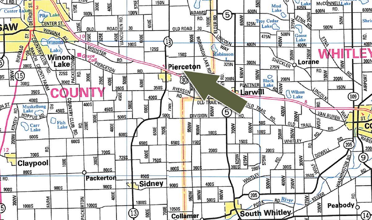 Area map - 39+/- Acres Offered in 3 Tracts