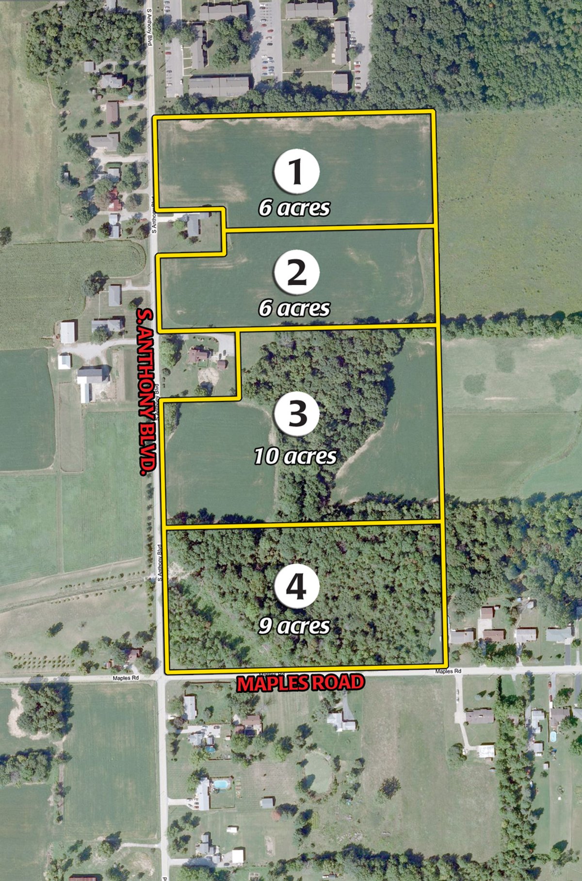 Tract map - Southern Allen County Property