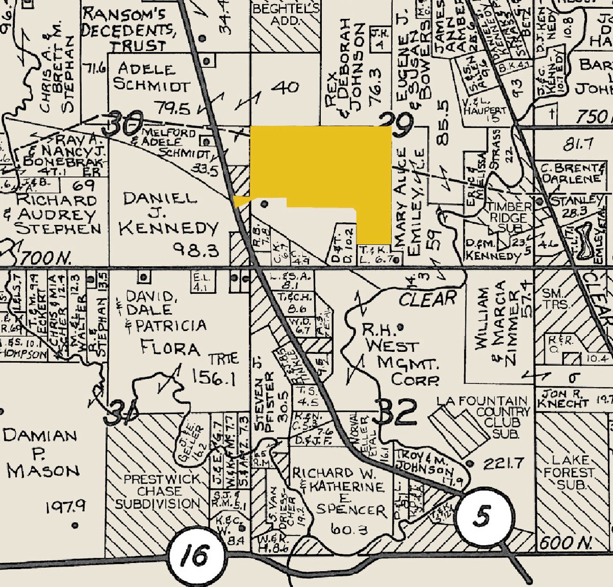 Plat map - 97+/- Acres Offered in 4 Tracts