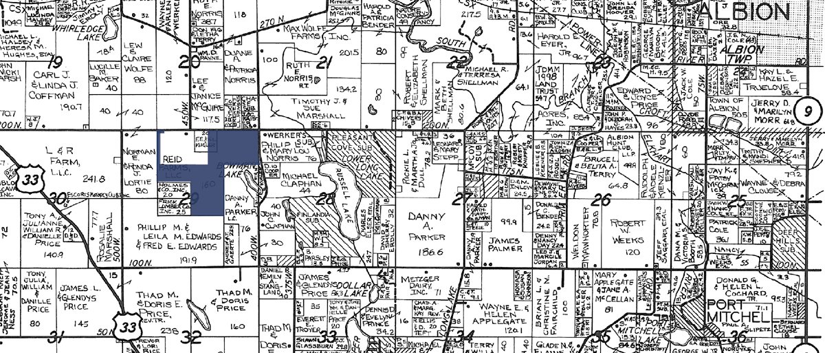 Plat map - 140+/- Acres Offered in 4 Tracts