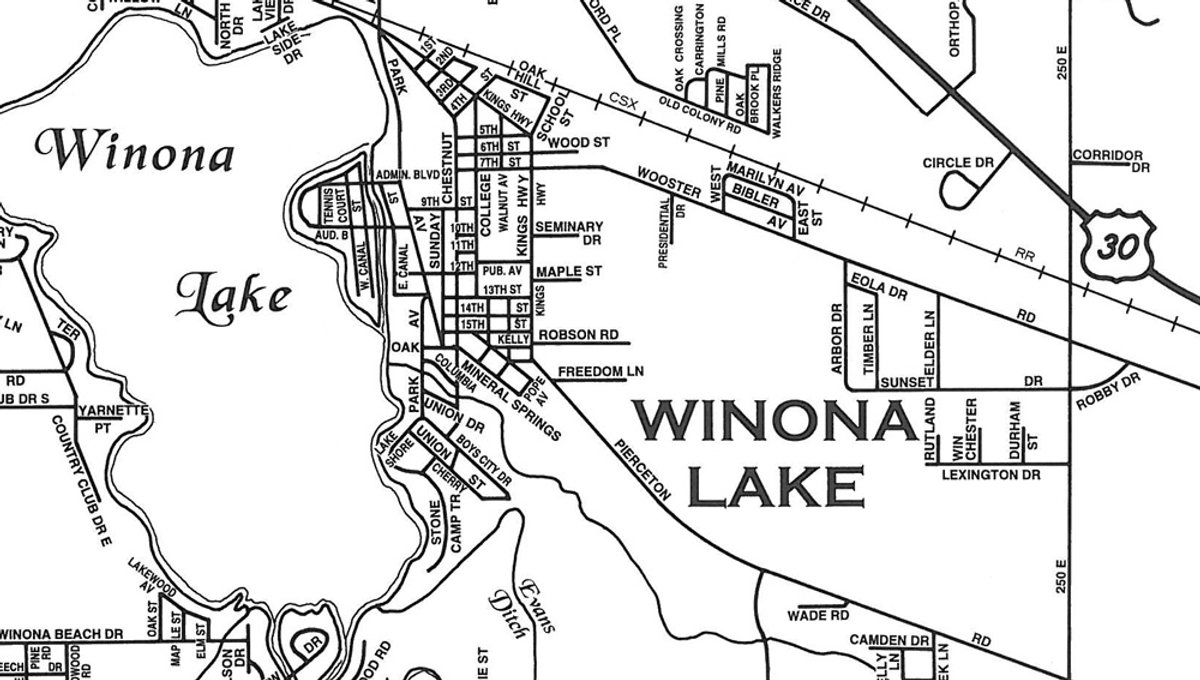 Area map - Home Near Walking Trails & Grace College