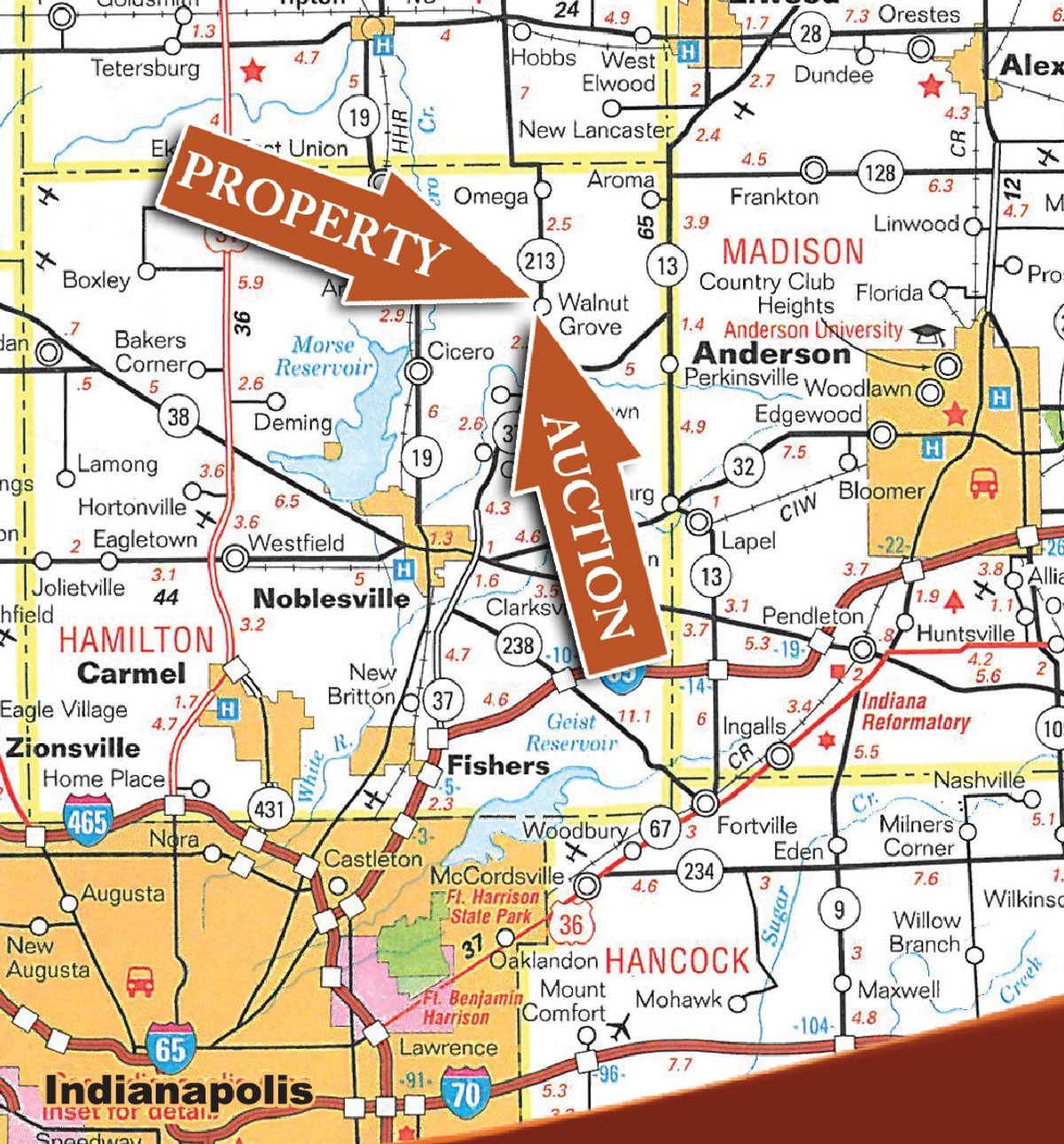 Area map - 140+/- Acres Offered in 2 Tracts