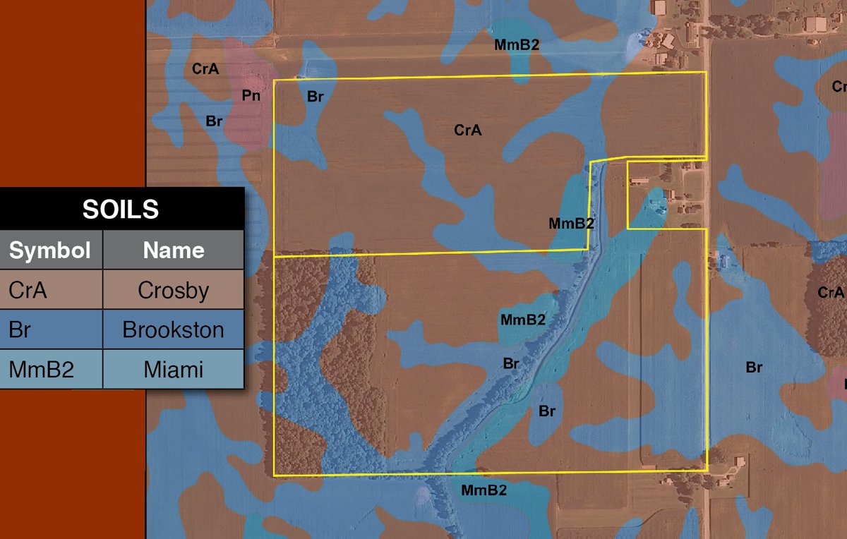Soil map - 140+/- Acres Offered in 2 Tracts