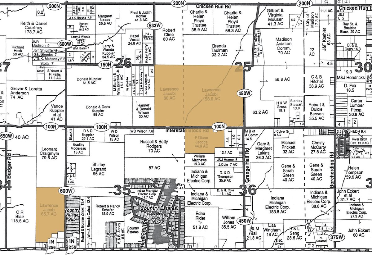 Plat map - 348.8+/- Acres Offered in 4 Tracts