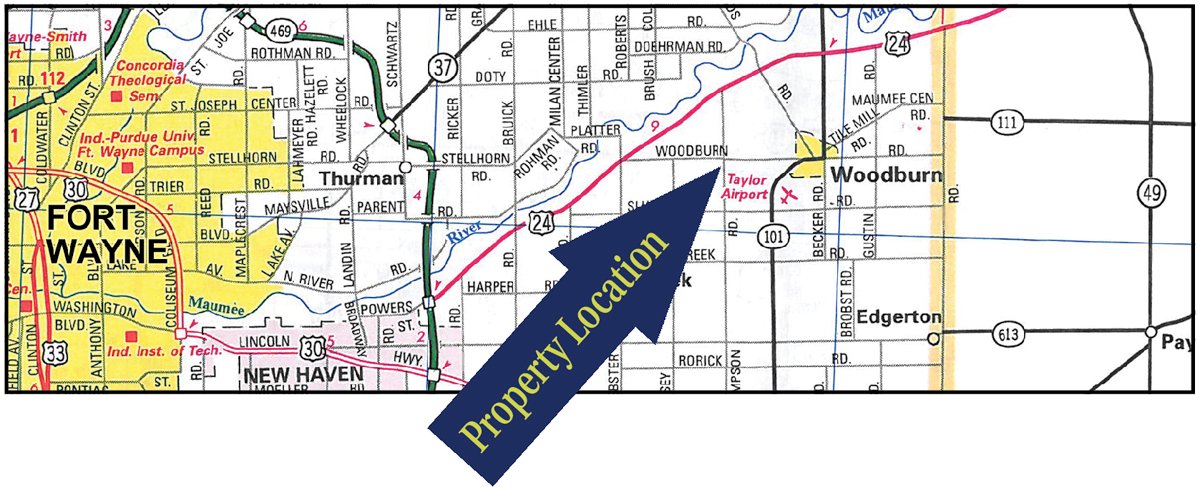 Area map - 60 Acres Offered in 2 Tracts