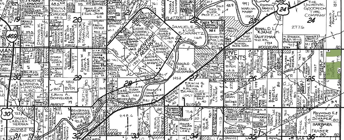 Plat map - 60 Acres Offered in 2 Tracts