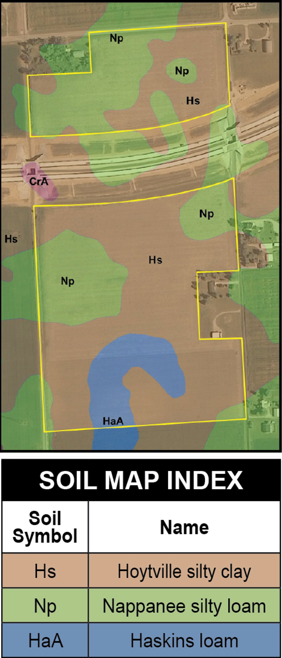 Soil map - 60 Acres Offered in 2 Tracts