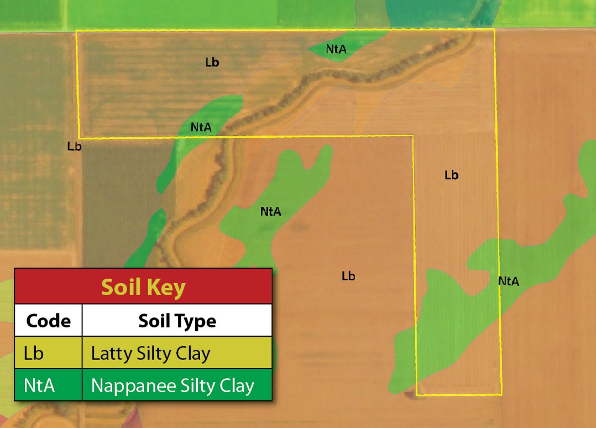 Soil map - 60 Acres Productive Tillable Land