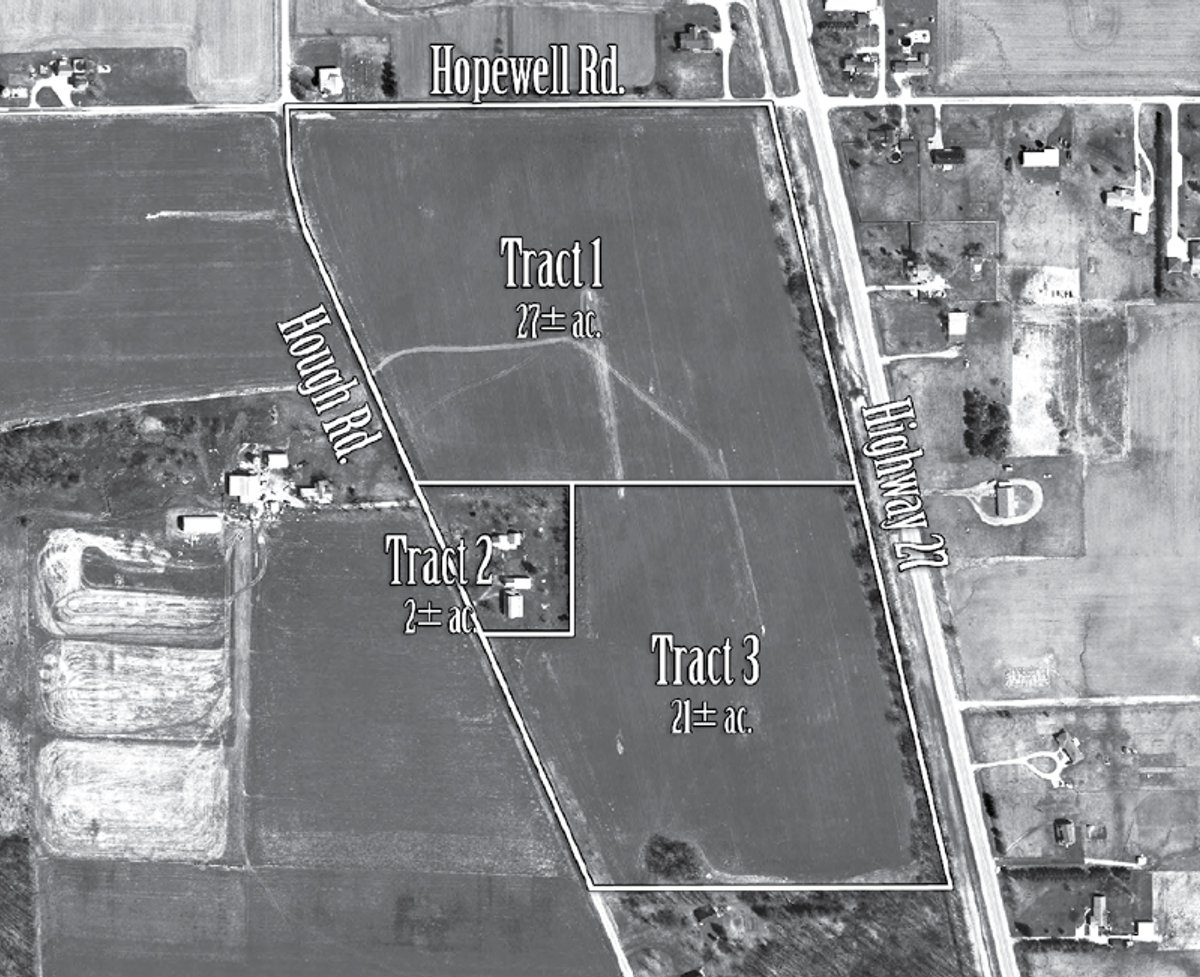 Tract map - 50 Acres In 3 Tracts