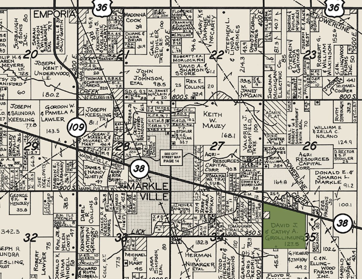 Plat map - 195 Acres Offered in 4 Tracts