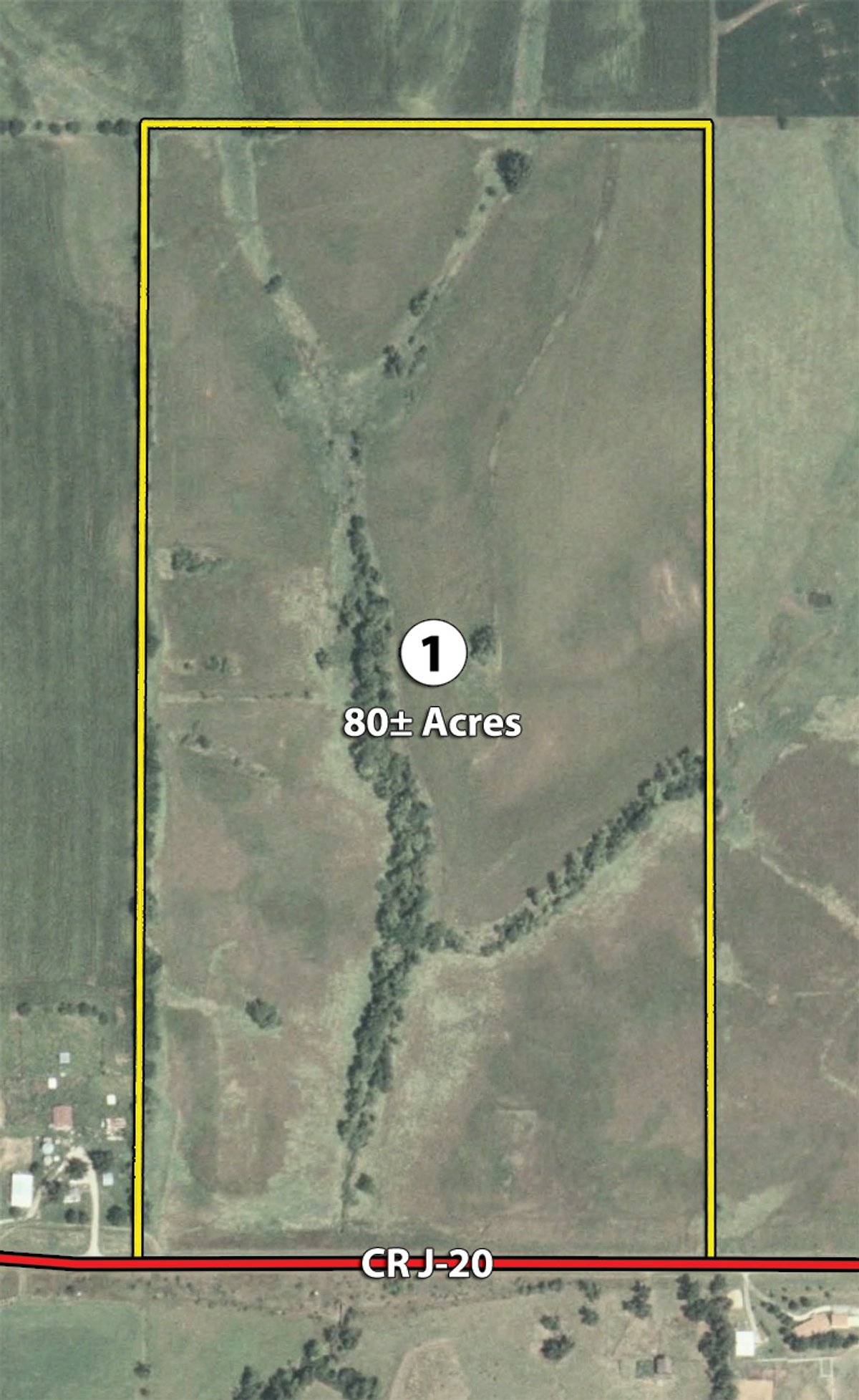 Tract map - Southwest Iowa Land Auction - Productive Tillable Land