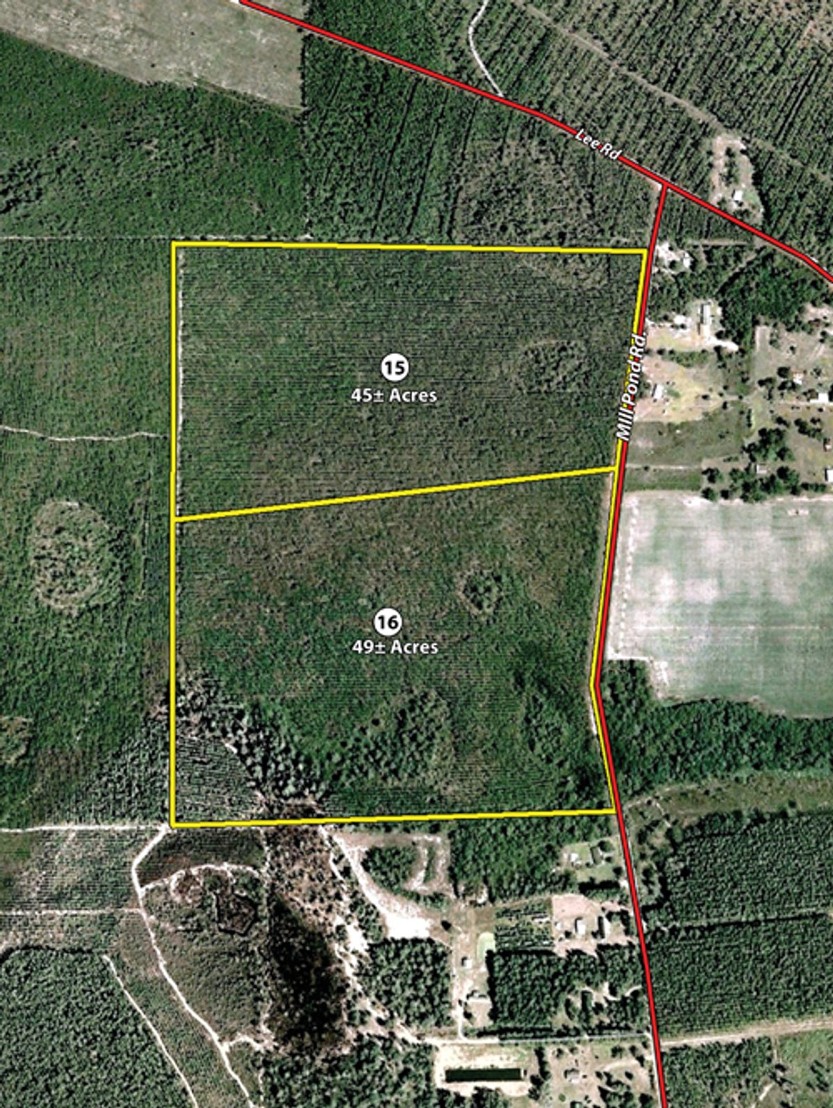 Tract map - Georgia Land Auction - 1,594+/- Acres in 31 Tracts
