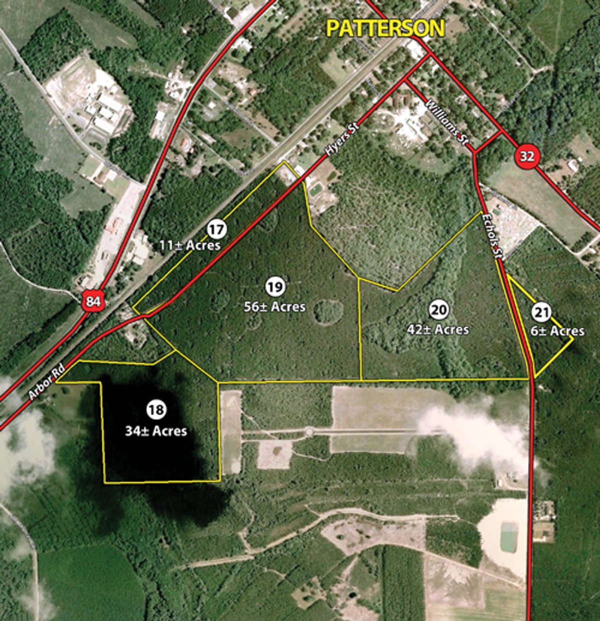 Tract map - Georgia Land Auction - 1,594+/- Acres in 31 Tracts