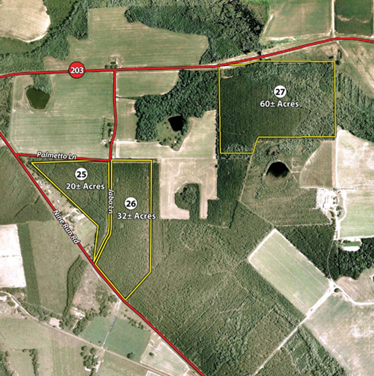 Tract map - Georgia Land Auction - 1,594+/- Acres in 31 Tracts